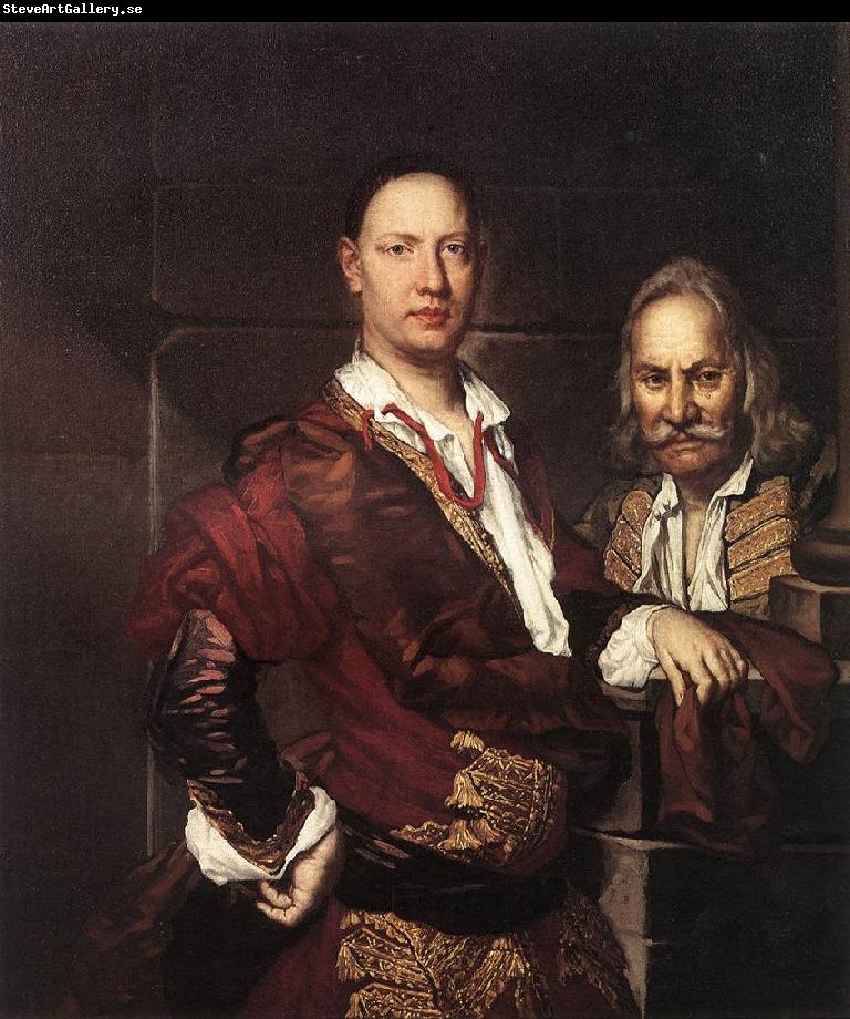 GHISLANDI, Vittore Portrait of Giovanni Secco Suardo and his Servant  fgh